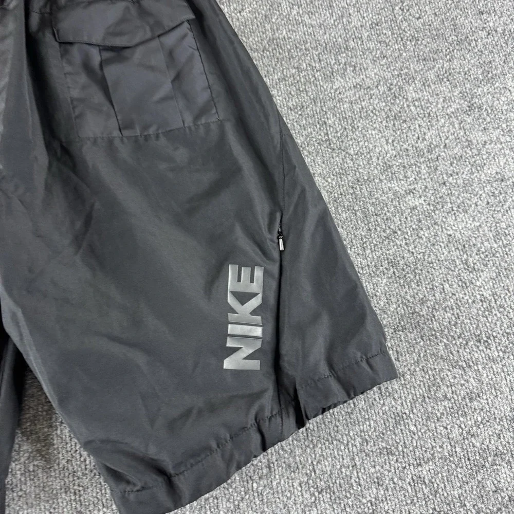 Nike Swim Shorts Mens L Black 11 Inseam Board Trunks Beach Logo Pockets